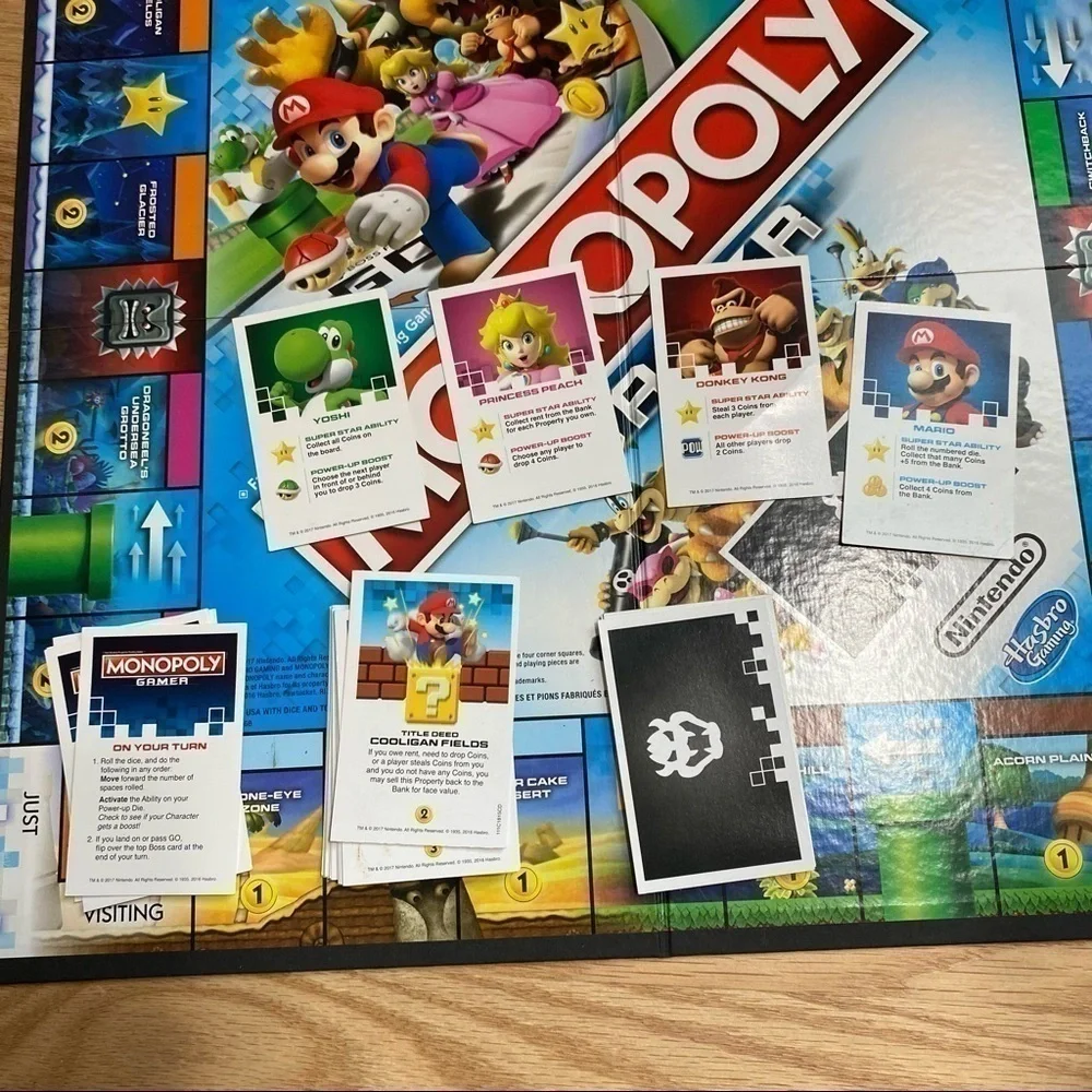 Monopoly Nintendo Gamer Board Game Mario Cart